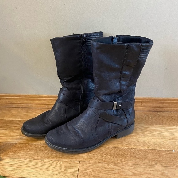 Bare TRAPS SHANTAL BOOTS Black Mid Calf Size 9.5 - Picture 9 of 12